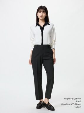 UNIQLO women smart ankle pants (brown)